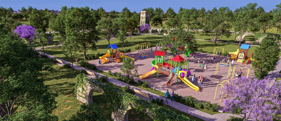 Área de juegos infantiles en Ciudad Maderas Hacienda